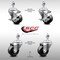 Service Caster 3 Inch SS Phenolic Wheel Swivel 12mm Threaded Stem Caster Brakes SCC, 2PK SCC-SSTS20S314-PHS-M1215-2-TLB-2 - alternate 2